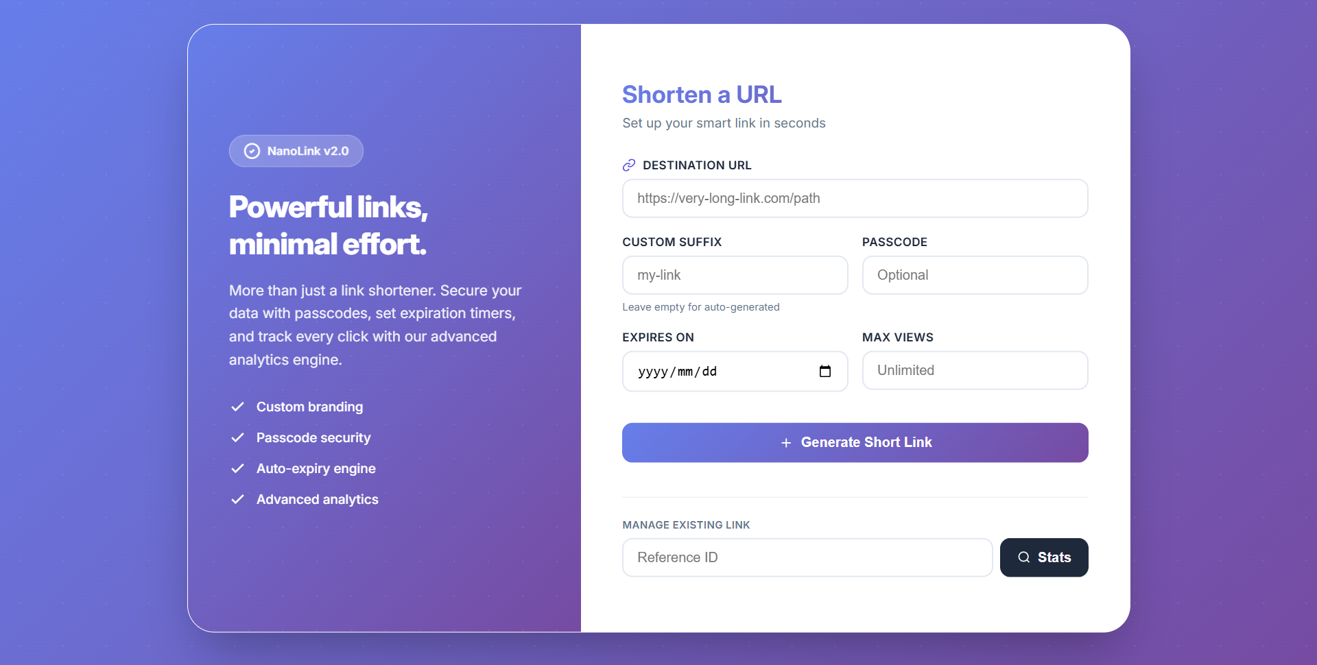 Urlyze Agency Page screenshot